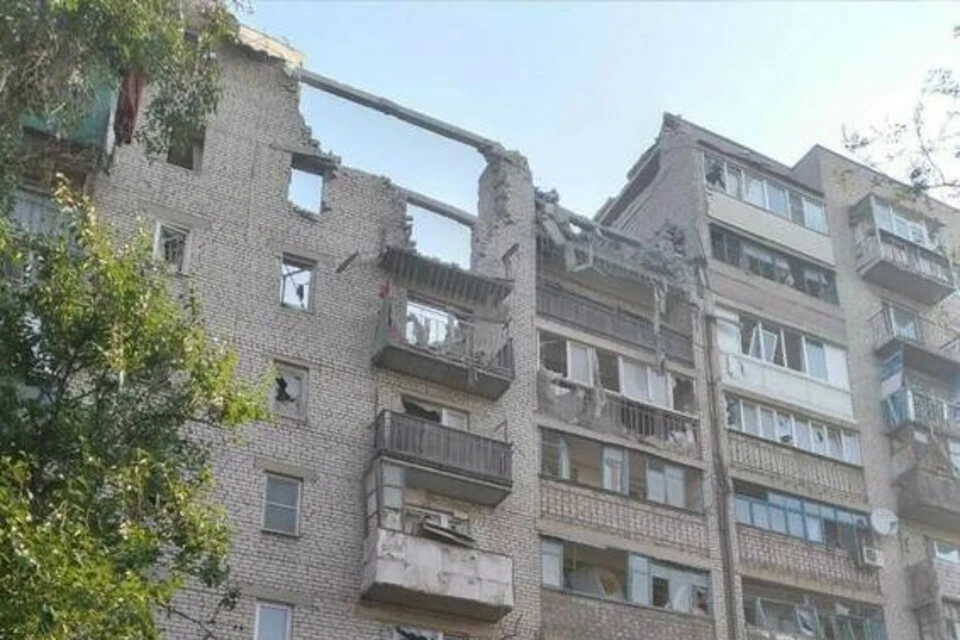 От удара ракетой разрушены или повреждены 54 квартиры. Фото: АГ Первомайска