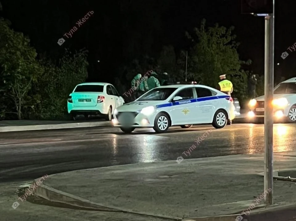В Туле на улице Рязанской полиция задержала двоих неизвестных