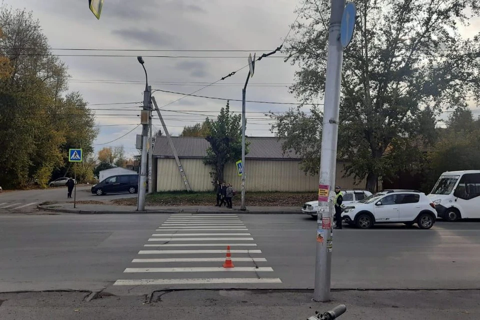 В Новосибирске иномарка сбила ребенка, переходившего дорогу. Фото: Госавтоинспекция по Новосибирску