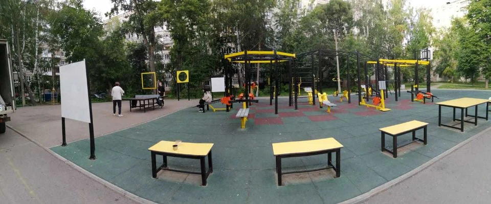 Воркаут-площадка. Фото: пресс-служба администрации Нижнего Новгорода.