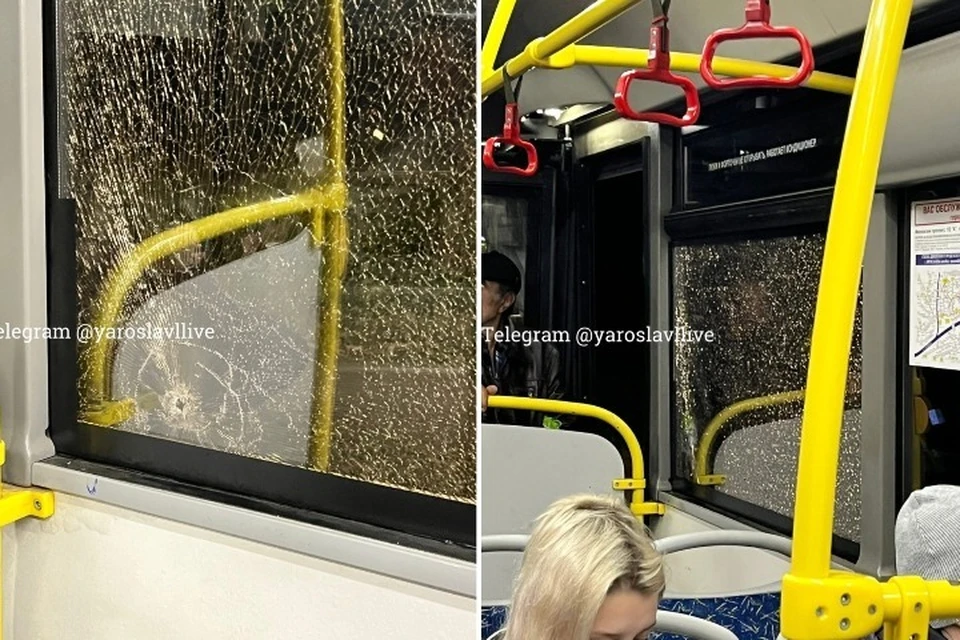 В полиции разбираются с ЧП в ярославском автобусе. ФОТО: группа "Ярославль LIVE" ВКонтакте