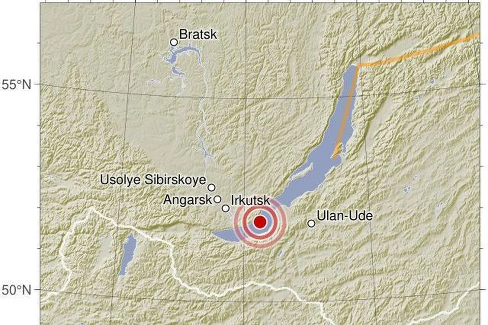 Карта землетрясения в иркутской области