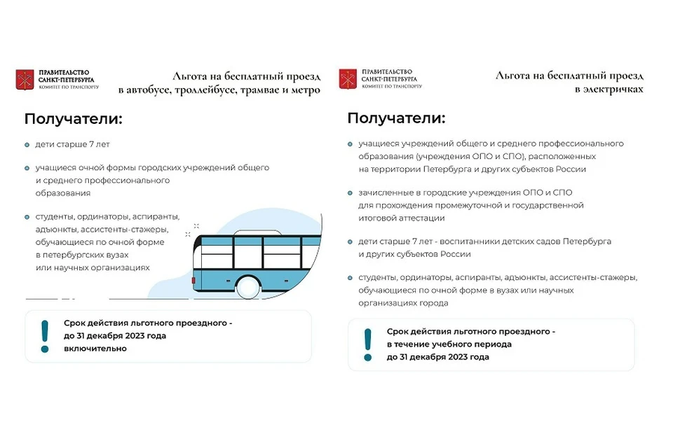 В Петербурге начали оформлять годичные проездные для детей участников спецоперации.