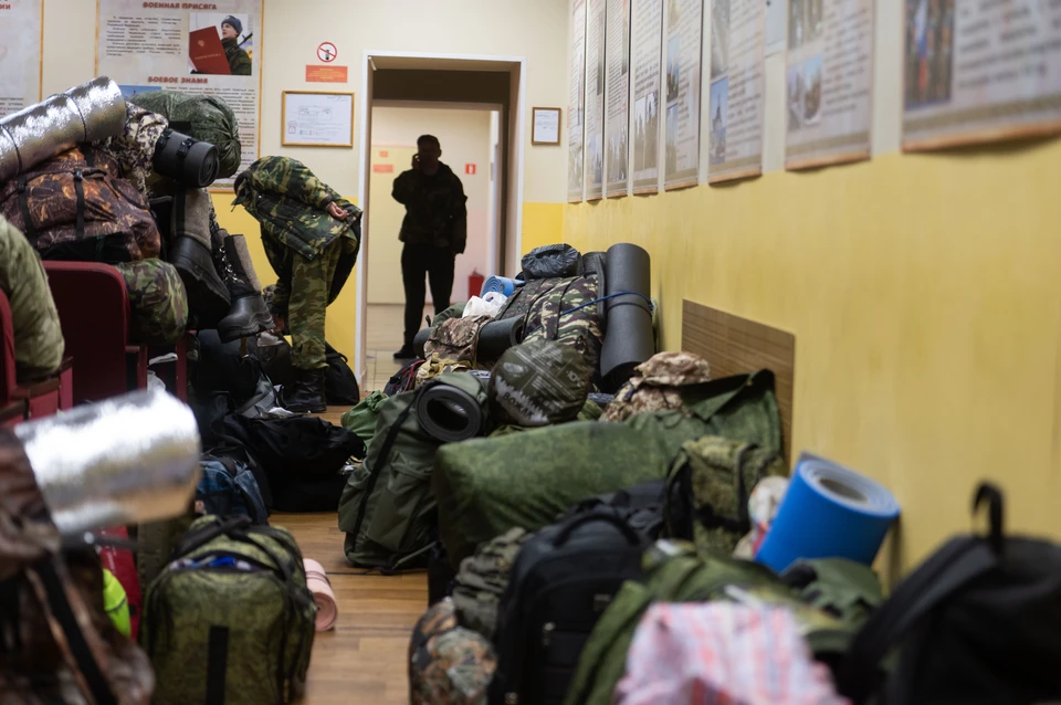 Мобилизованным выдают комплект боевого снаряжения