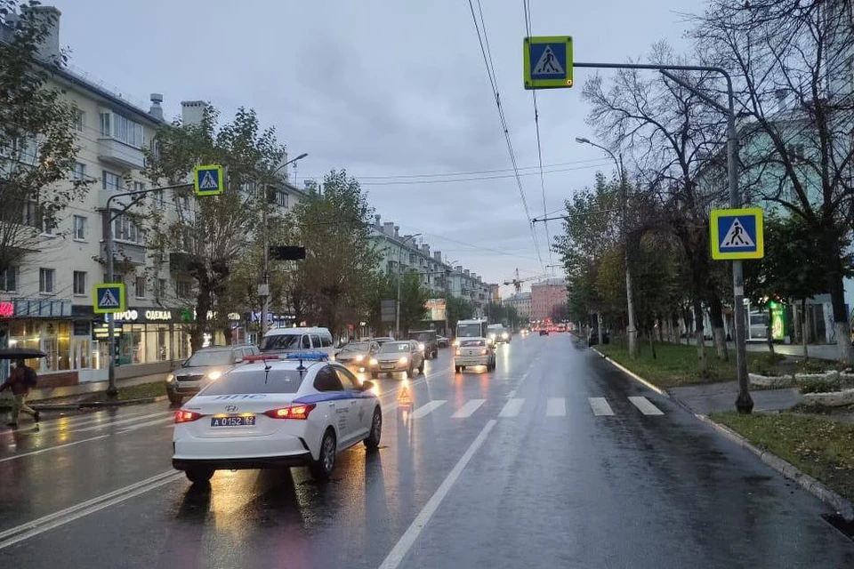 На улице Циолковского сбили женщину. Фото: пресс-служба УМВД по Рязанской области.