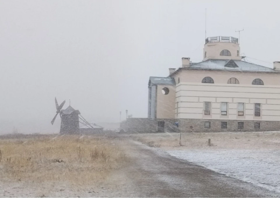 Утро в Брединском районе, где находится Аркаим, выдалось снежным. Фото: Антон Бубнов
