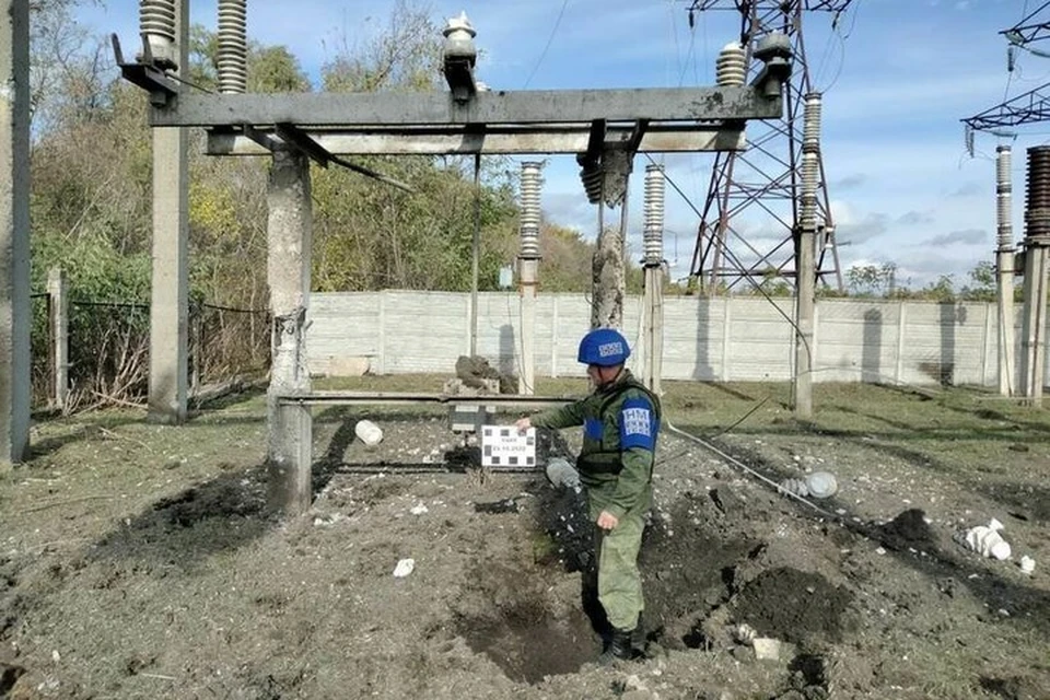 В Запорожском повреждена подстанция Старобельская 110 кВ. Фото: СЦКК ЛНР