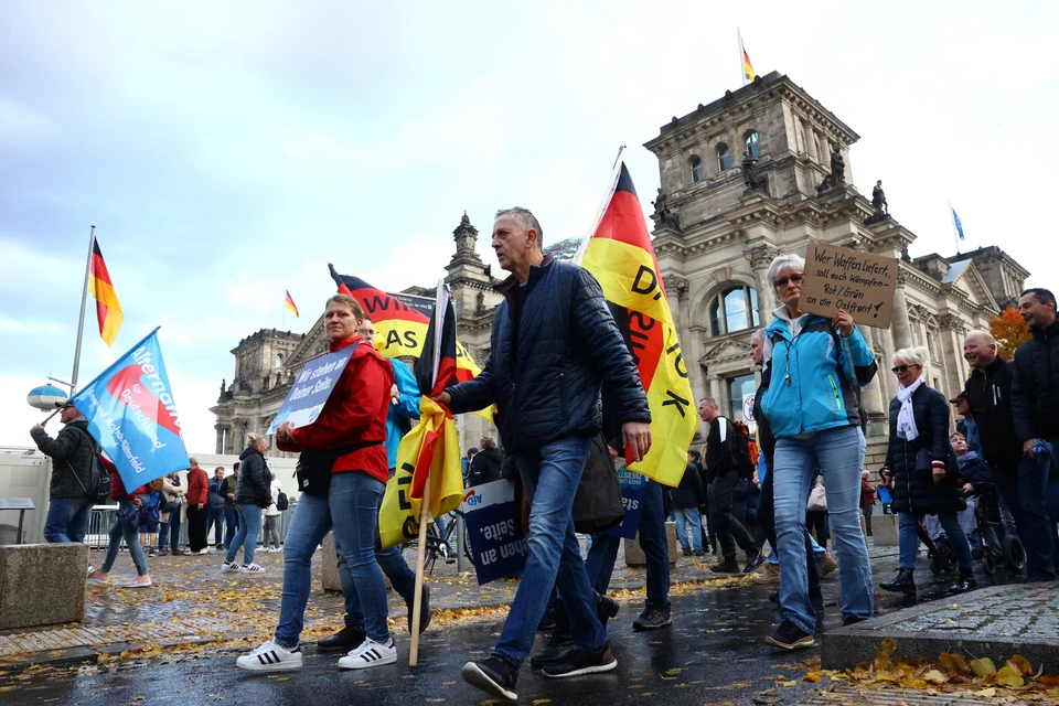 В Германии более 7 тысяч немцев вышли на митинги против энергетической политики страны