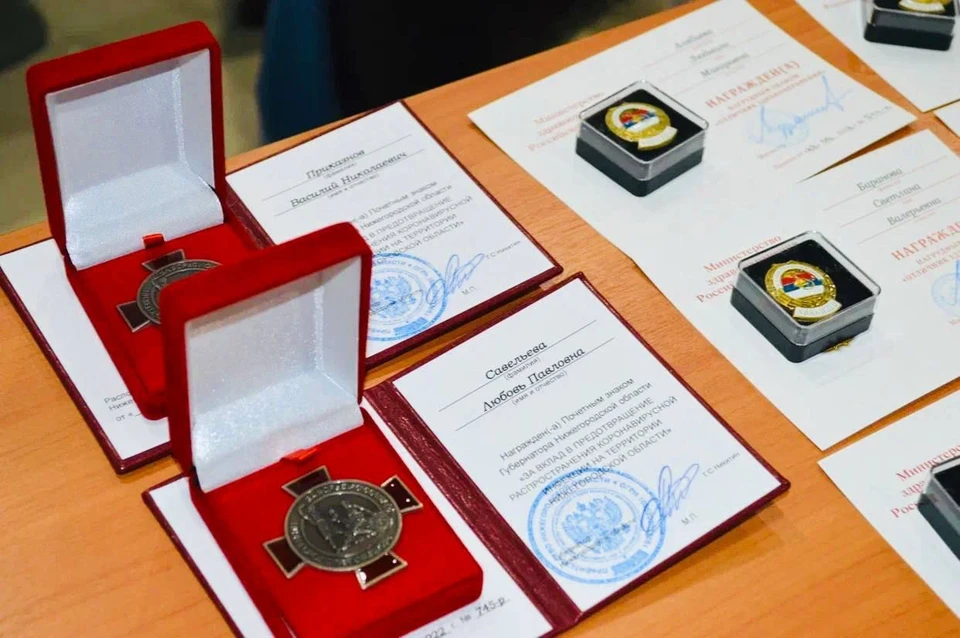 Нижегородские больницы получили почетные штандарта.