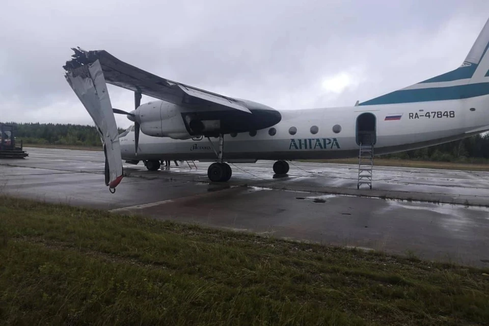 Предварительные причины аварийной посадки Ан-24 в Усть-Куте: плохая погода или ошибка командира. Фото: пресс-службы Восточного МСУТ СК России.