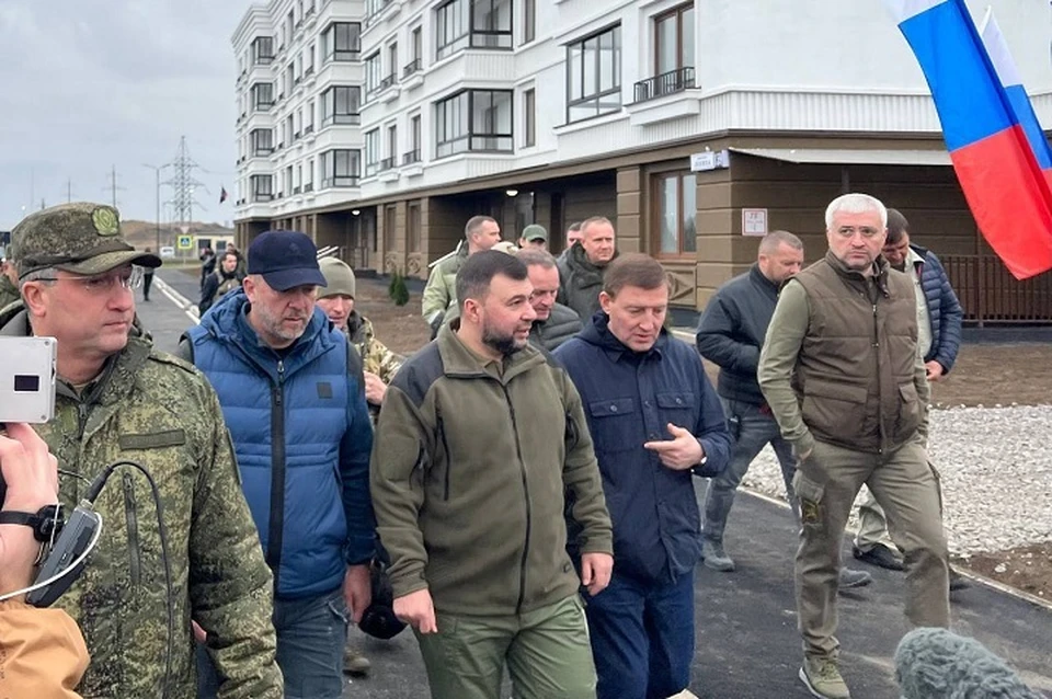 Руководитель Республики Денис Пушилин лично проинспектировал готовность домов. Фото: t.me/pushilindenis