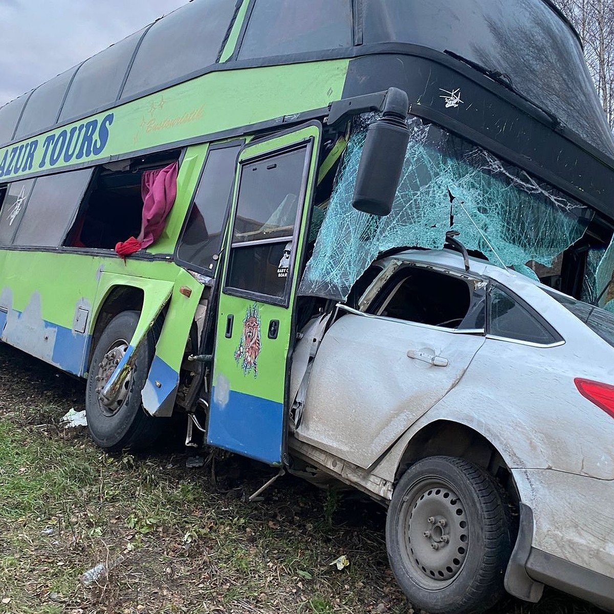 Смертельное ДТП с автобусом в Рязанской области 14 ноября: погибли три  человека, в том числе ребенок - KP.RU