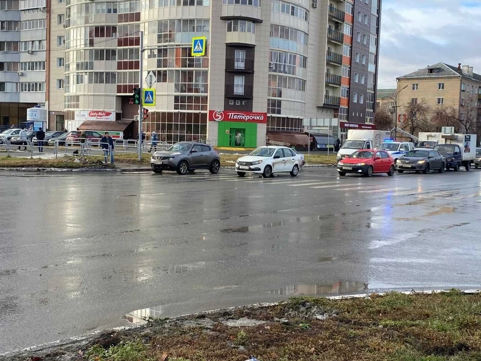 Место аварии. Фото: ОГИБДД по Копейску