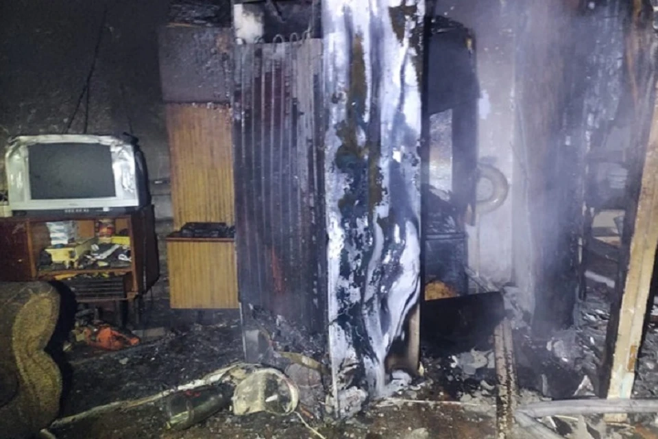 Возгорание произошло ранним утром 13 ноября. Фото: пресс-службе ОНД и ПР по Нижнему Тагилу и ГГО