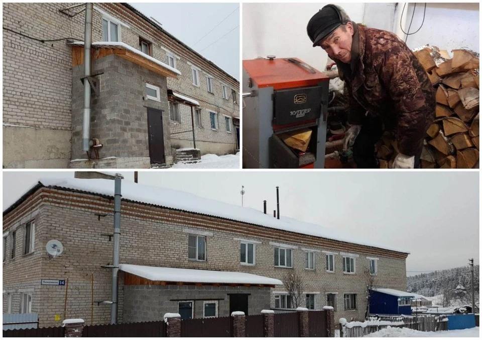 Жильцы были вынуждены провести отопление в бесхозный 40-летний дом сами. Фото: Юлия Валеева