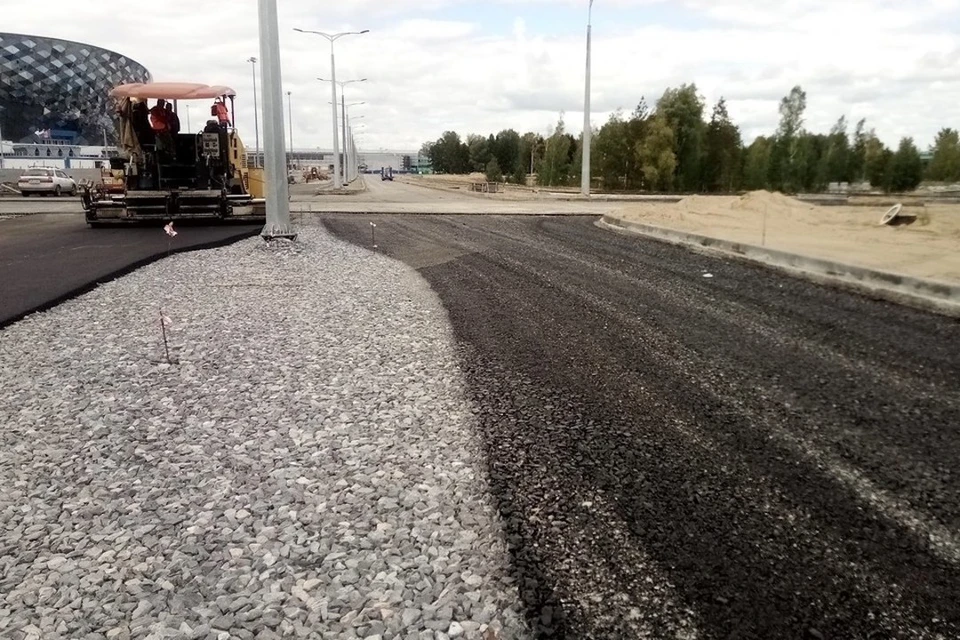 Развязку к новому ЛДС строили с нарушениями требований безопасности. Фото: МЕТРО МиР.
