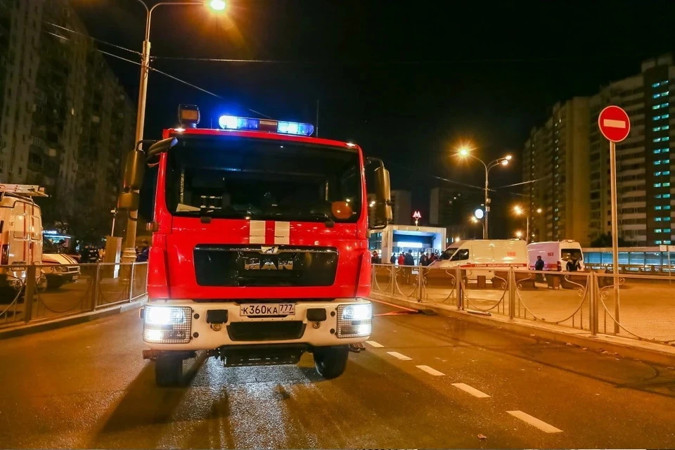 В результате пожара пострадал один человек. Фото: ГУ МСЧ РФ по Москве