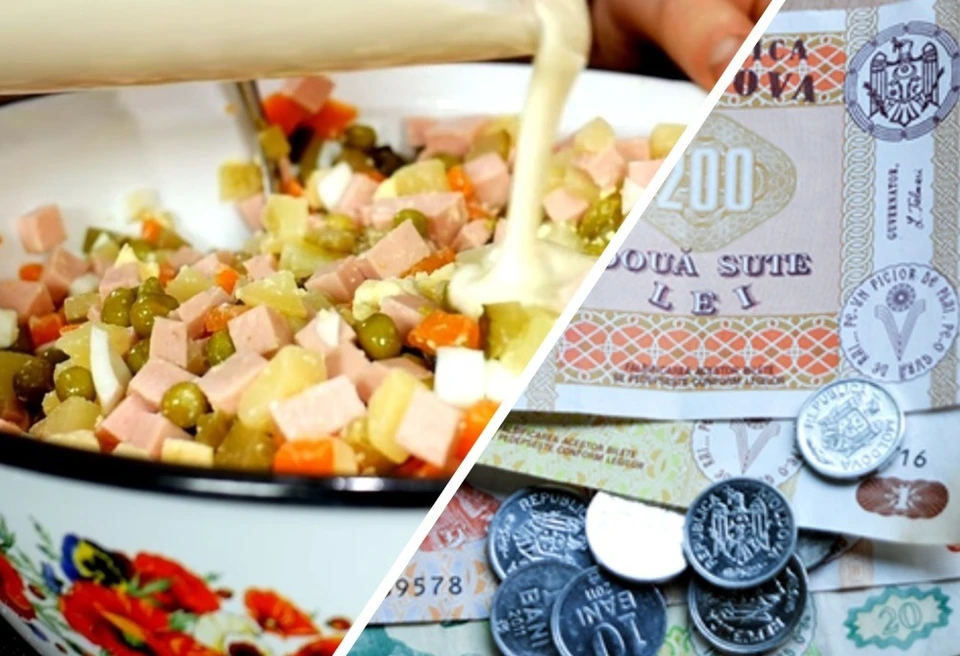 Подсчитали, сколько денег нужно на приготовление 10 порций оливье в Молдове