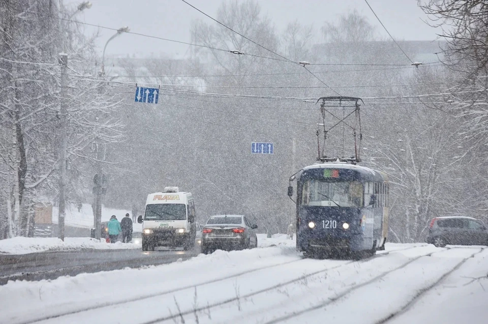 Метель с мокрым снегом ожидаются сегодня в Ижевске