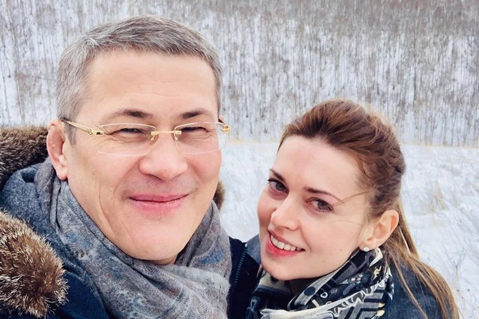 Радий Хабиров со своей супругой Каринэ