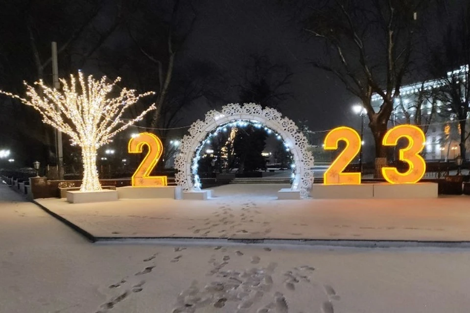 Настоящую зимнюю сказку в ночь на Рождество наблюдали жители Ростовской области