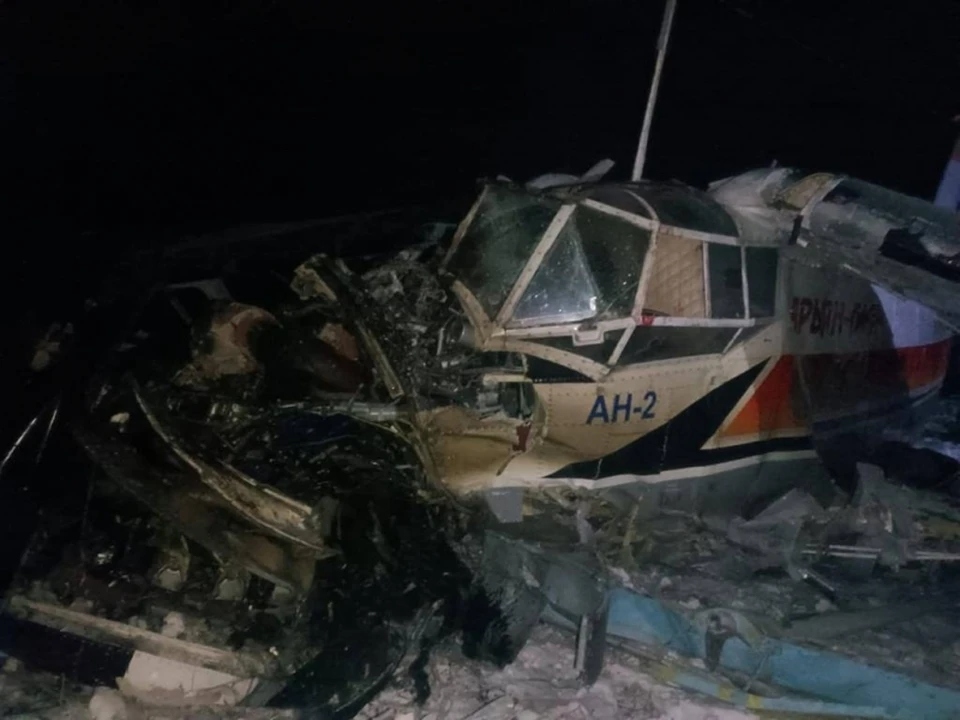 Ан-2 разбился в 10 километрах от поселка Каратайка. Фото: СК по Ненецкому АО