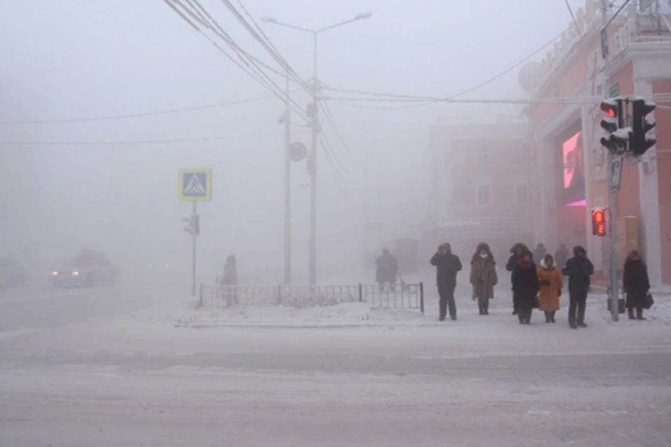 Сейчас в Якутске стоят 40-градусные морозы, к концу недели ожидается похолодание до минус 50. Фото: Болот Бочкарев