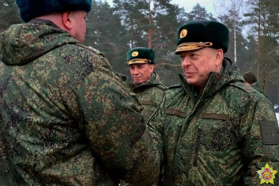 Стало известно, что главком сухопутных войсками России приехал в Беларусь 12 января. Фото: телеграм-канал министерства обороны Беларуси.