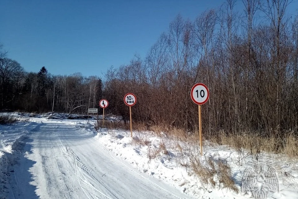 Ледовая переправа через реку Катэн открылась в Хабаровском крае