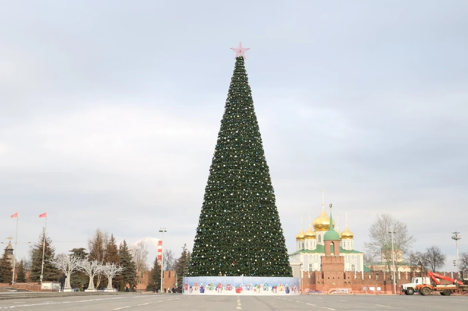 Новогоднюю елку на площади Ленина в Туле начнут разбирать 20 января