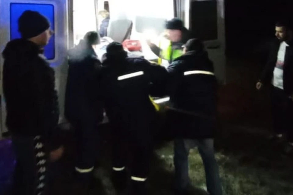 Авария произошла ночью 16 января. Фото: Ростовская поисково-спасательная служба во внутренних водах