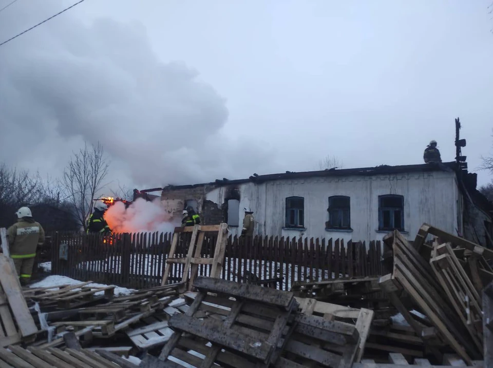 Во время пожара в Киреевском районе погиб пожилой мужчина