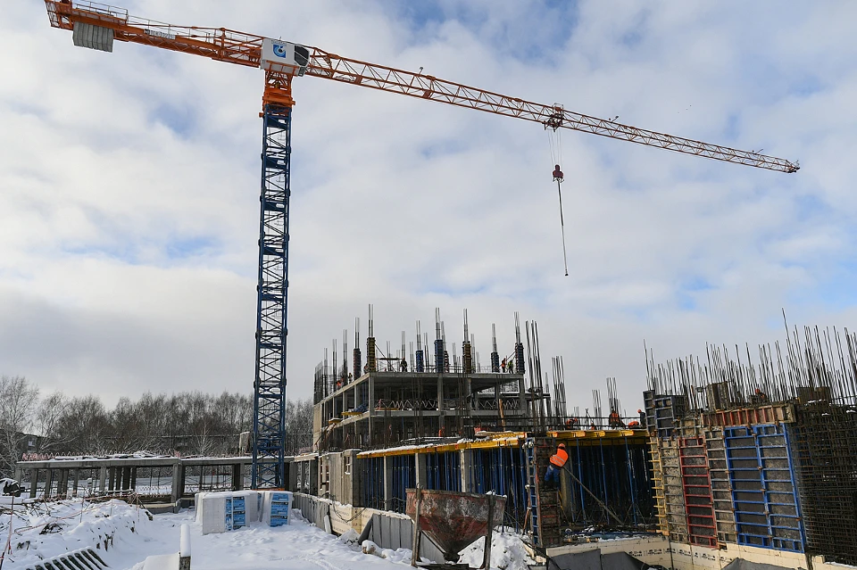 Стройка нового корпуса Бежецкой ЦРБ.