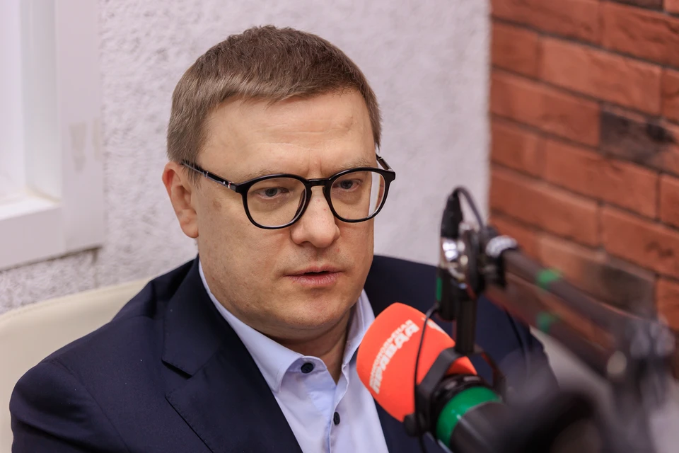 Алексей Текслер в студии радио «Комсомольская правда».