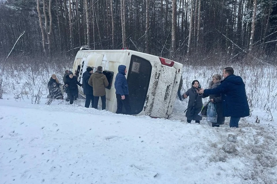 Автобус №500 "Рыбинск - Ярославль" утром 4 февраля попал в ДТП.