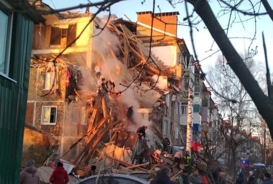 Причиной разрушения дома в Ефремове стал взрыв газа