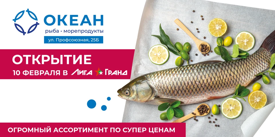 Уже 10 февраля «Океан» откроет свои двери в Костроме на улице Профсоюзной, 25б