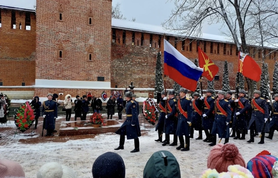 Торжественный митинг в преддверии Дня защитника Отечества прошёл в Смоленске. Фото: страница главы города Андрея Борисова в соцсети.