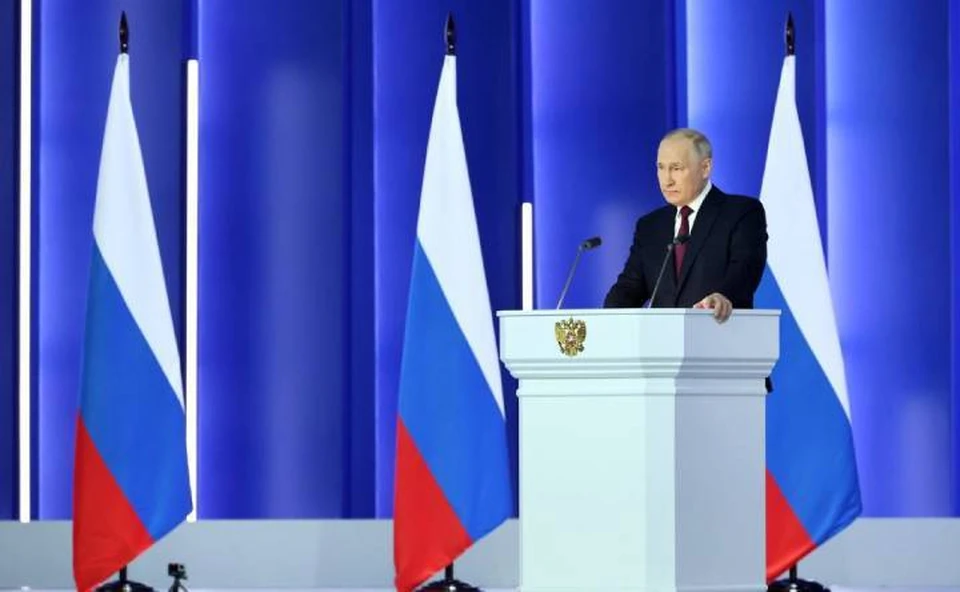 Владимир Путин огласил Послание к Федеральному Собранию. Фото: скриншот с видео сайта kremlin.ru