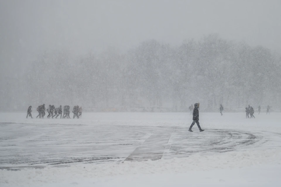 Желтый уровень погодной опасности будет действовать в Петербурге с 27 по 28 февраля