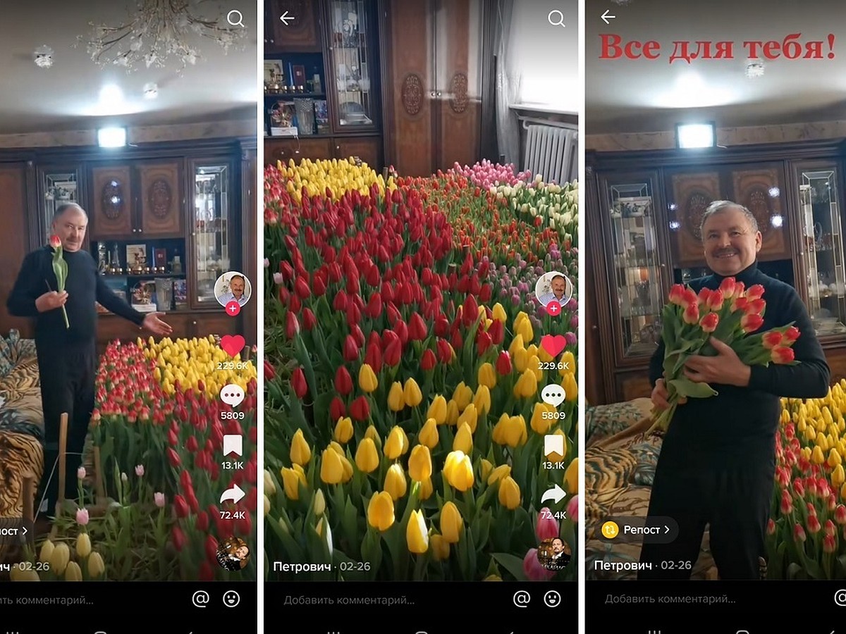 Белорус 8 Марта набрал 3,5 миллиона просмотров в TikTok, вырастив дома  сотни тюльпанов - KP.RU