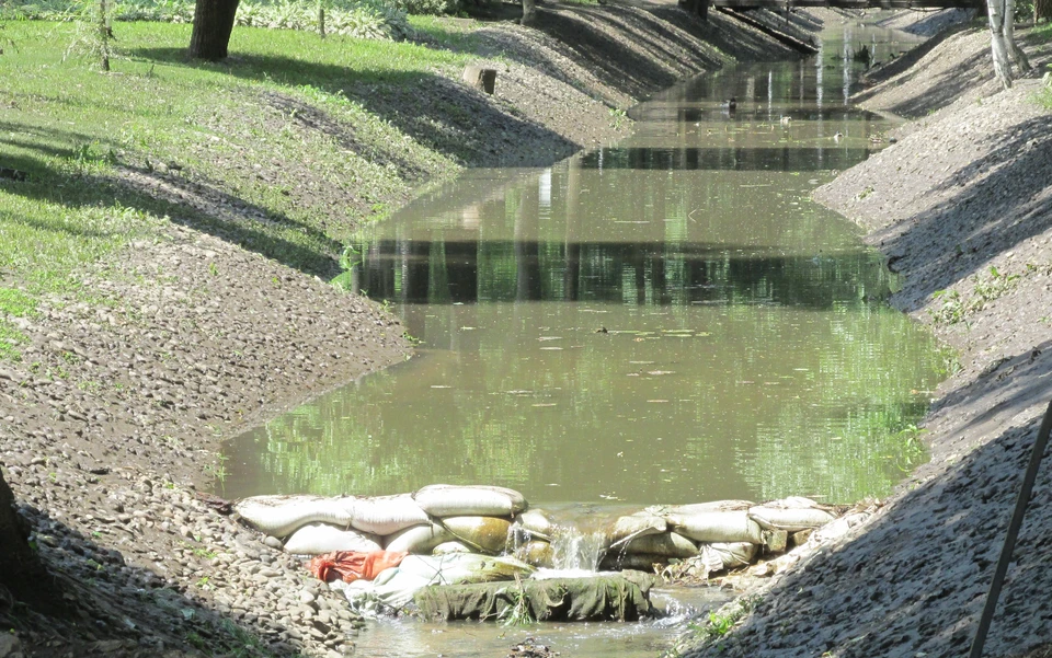 Загрязненная вода устремилась мутным потоком к реке Богучарка. Фото из архива "КП"