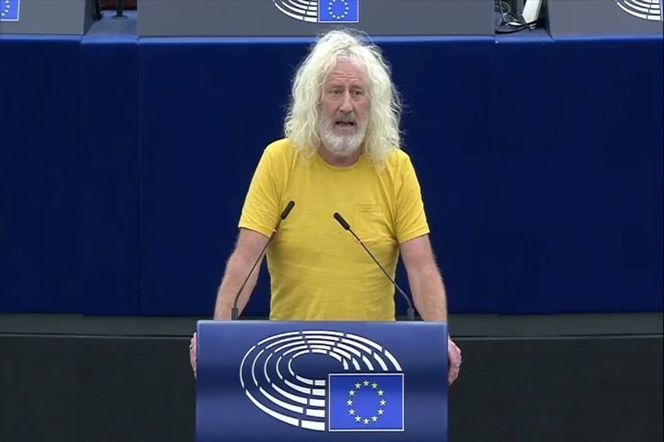 Депутат Европарламента Мик Уоллес Фото: кадр из видео