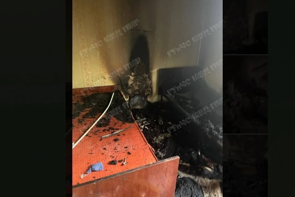 По квартире были расставлены деревянные подсвечники, пенсионерка часто зажигала свечи (Фото: МВД Приднестровья).