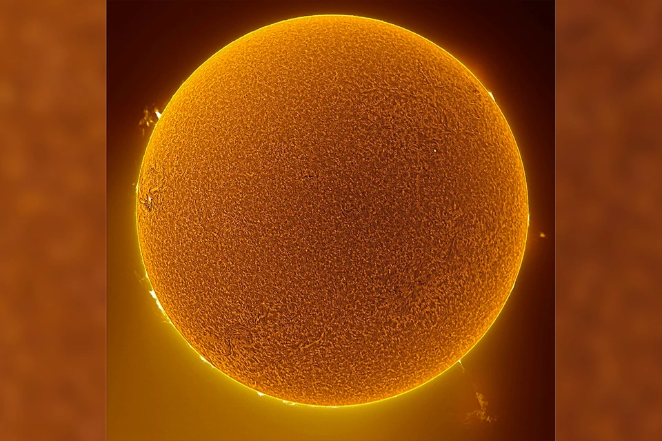 В обсерватории красноярского университета сфотографировали Солнце. Фото: t.me/reshetnevuniversity