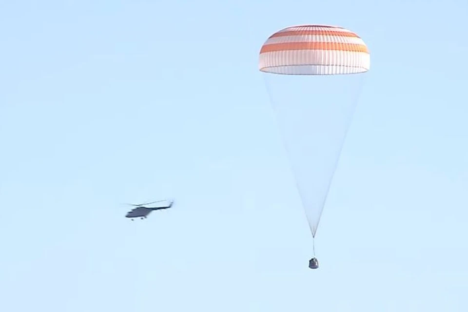 Поврежденный корабль «Союз МС-22» вернулся на Землю Фото: пресс-служба Роскосмоса