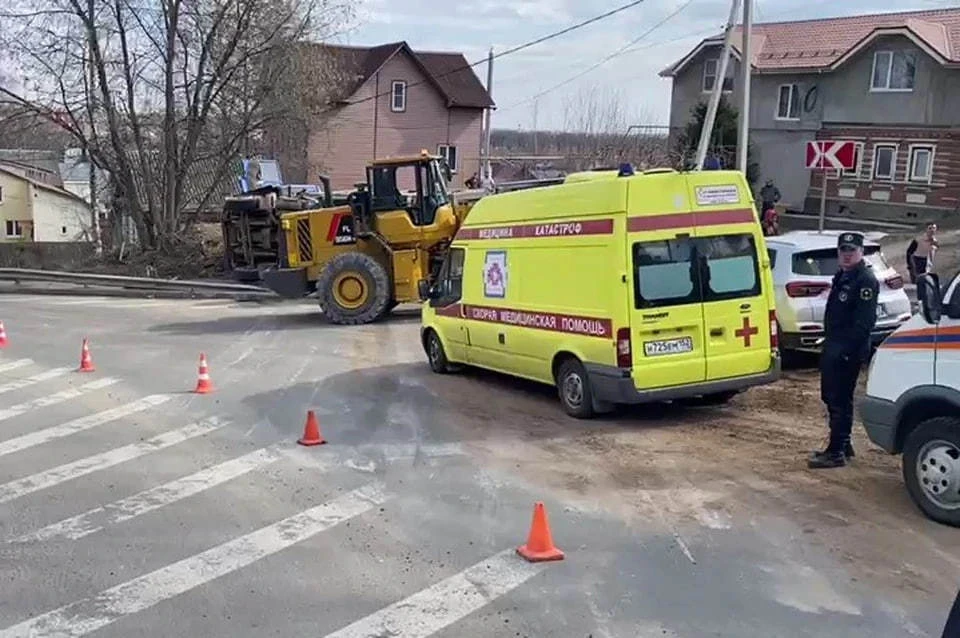 Авария произошла на спуске в Подновье. Фото: ОПБДД УГИБДД ГУ МВД по Нижегородской области