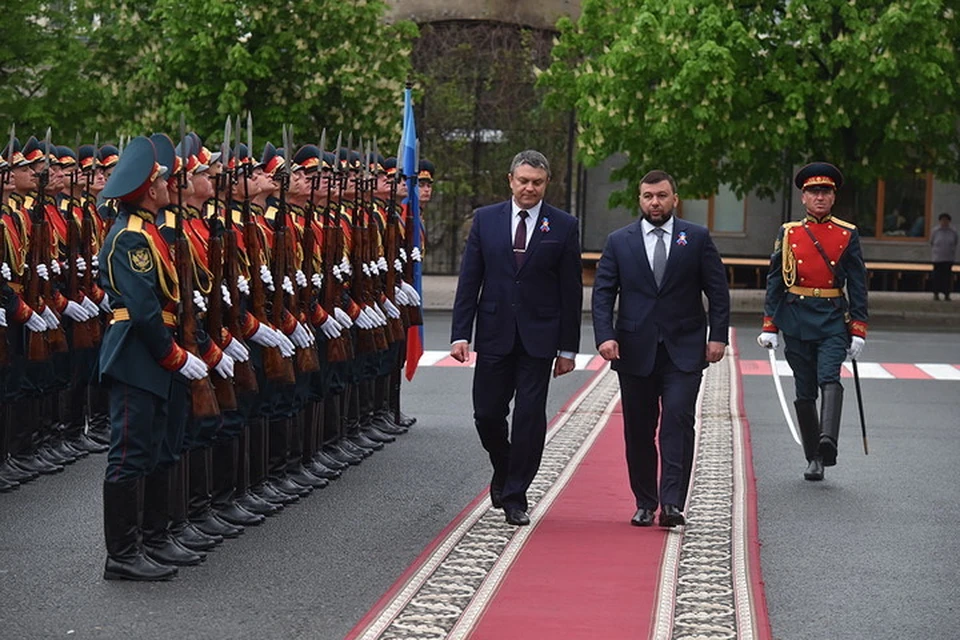 Денис Пушилин и Леонид Пасечник вошли в состав Совета при Президенте РФ по развитию местного самоуправления. Фото: АГ ДНР