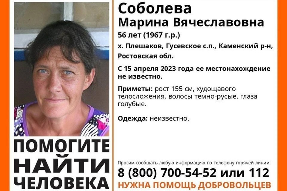 Женщина не выходит на связь больше пяти дней. Фото: "ЛизаАлерт"