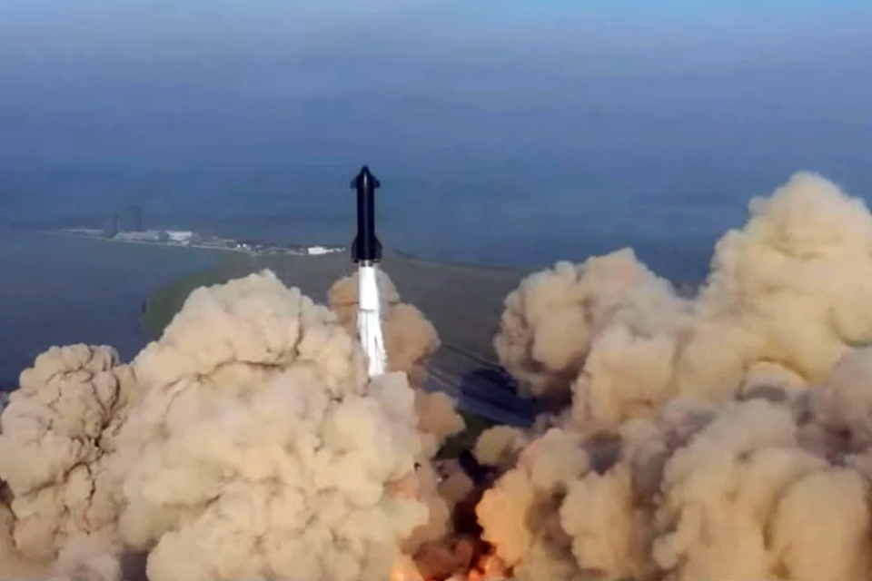 Старт ракеты-носителя «Старшип». Фото: SpaceX